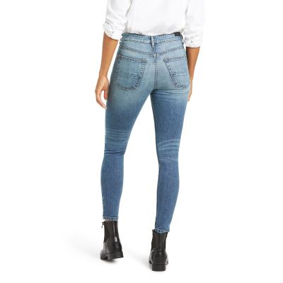 Ariat Western: Premium High Rise Skinny Stretch Pantalones Vaqueros Mujer - Azules (ANVFL6037)